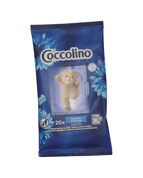 Coccolino servetele umede parfumate pentru uscator de rufe 20 buc Fresh Sky