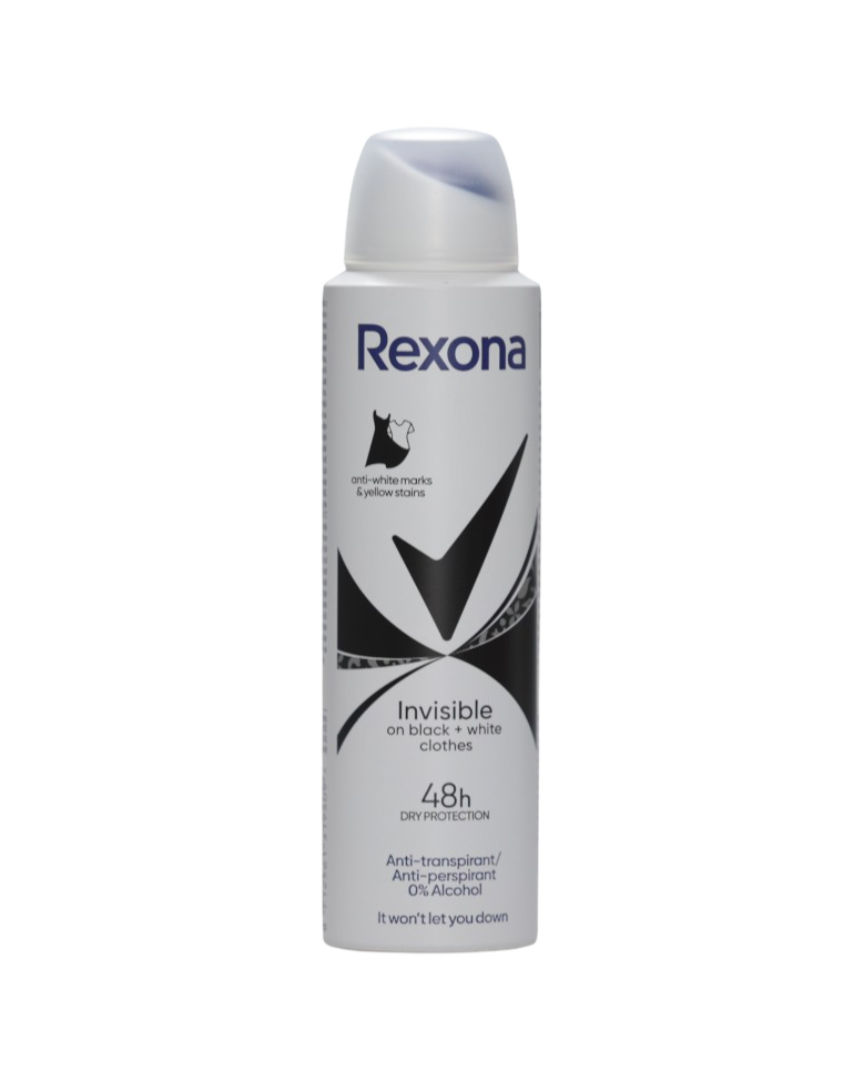 Rexona spray deodorant femei 150 ml Invisible Black & White