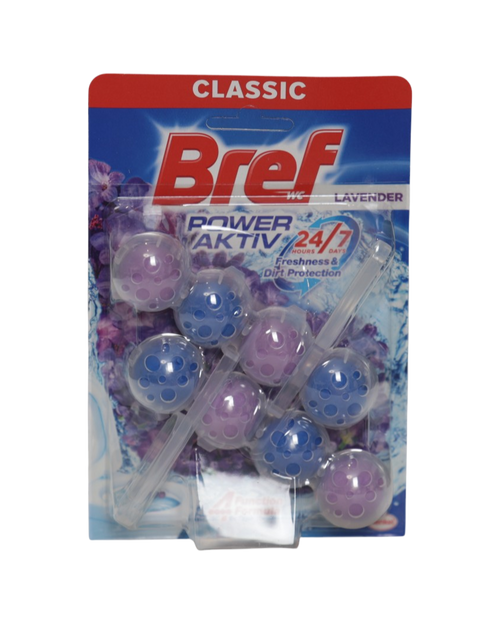 Bref odorizant WC cu bile 2x50g Power Aktiv Lavender