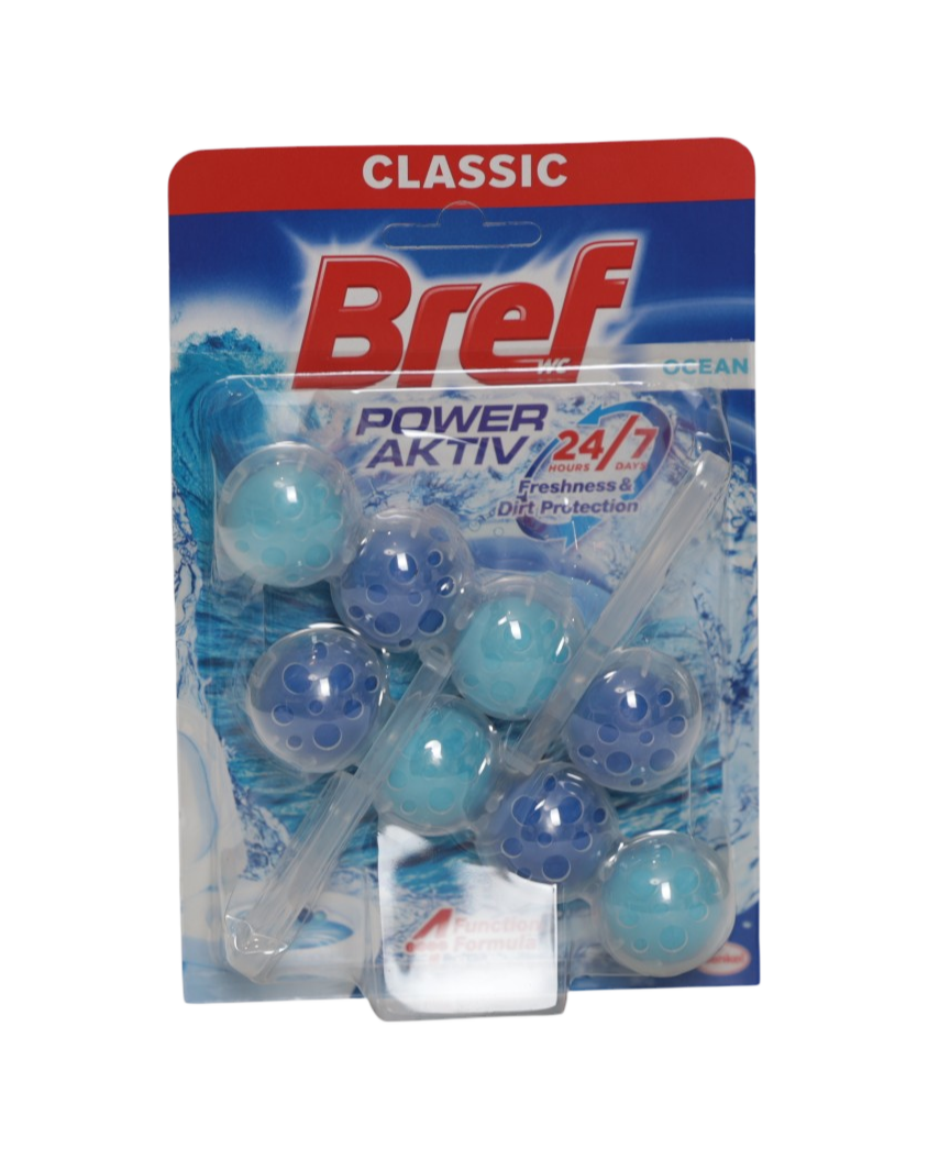 Bref odorizant WC cu bile 2x50g Power Aktiv Ocean