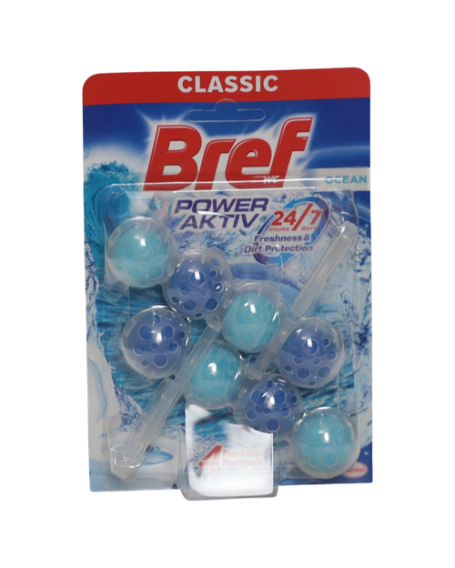 Bref odorizant WC cu bile 2x50g Power Aktiv Ocean