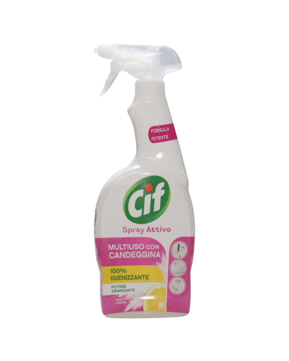 Cif solutie curatat multisuprafete cu pompa 650 ml Lemon cu inalbitor