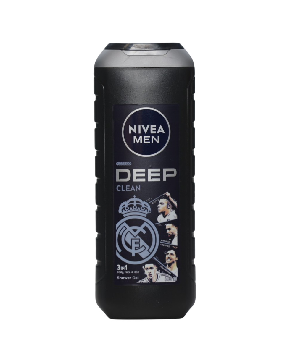 Nivea gel de dus barbati 500 ml Deep Real Madrid